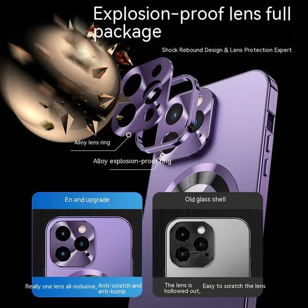 Case 360° Volledig Scherm Lens Metaal Magnetisch Magsafe Hoesjes Aluminium voor iPhone 15 14 13