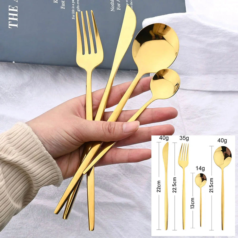Gouden Luxe Bestekset - Voor een Elegante Tafelsetting