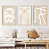 Boho Regenboog Canvas - Bohémien Abstracte Wandkunst