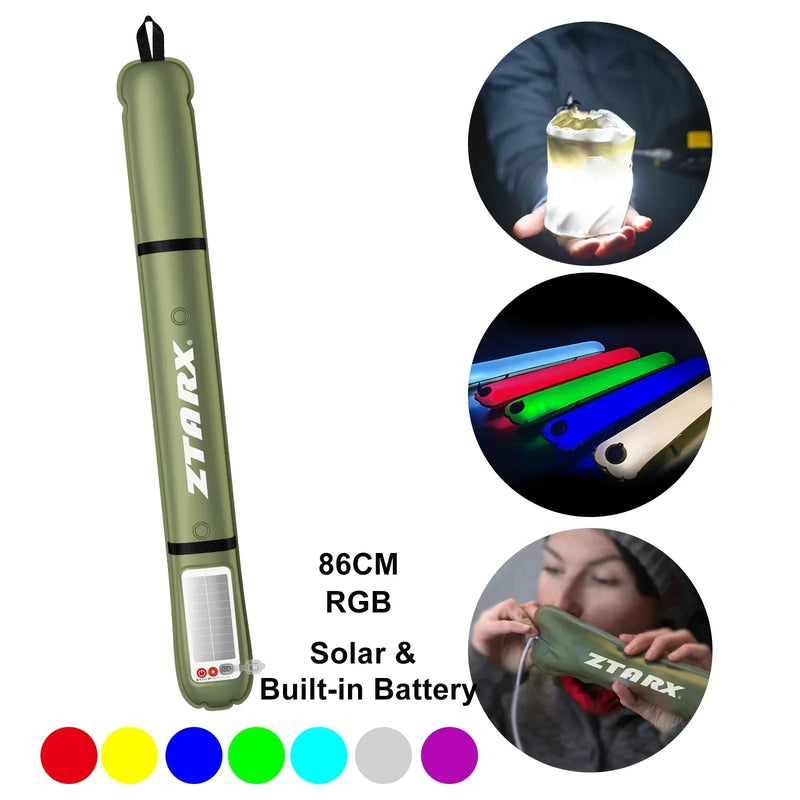 Opblaasbare Solar-LED-Buislamp – LumiGlow Pro