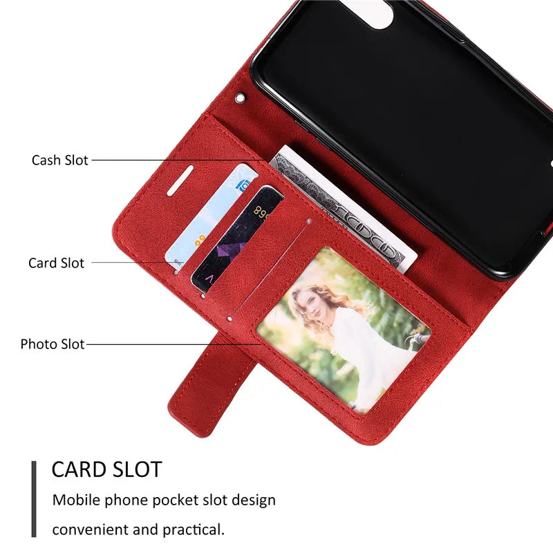 Flip Magnetisch Lederen Hoes voor Samsung Galaxy A Series