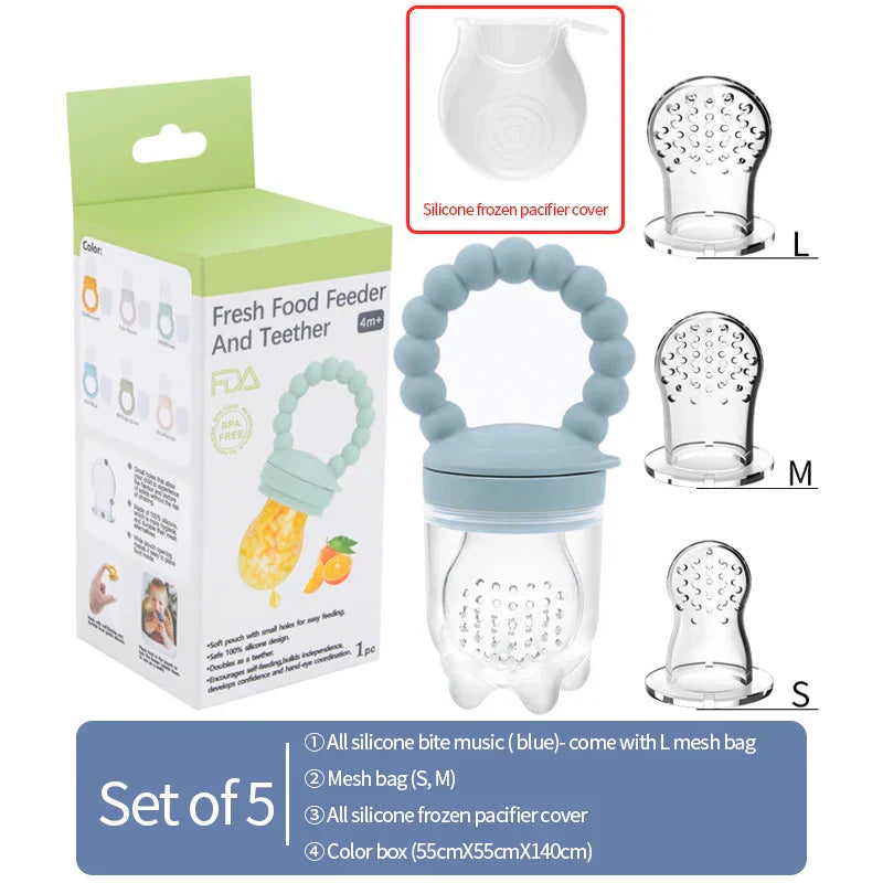 Fruit-fopspeen voor baby's – Veilig kauwen & zelfstandig leren eten (1+1 GRATIS actie)