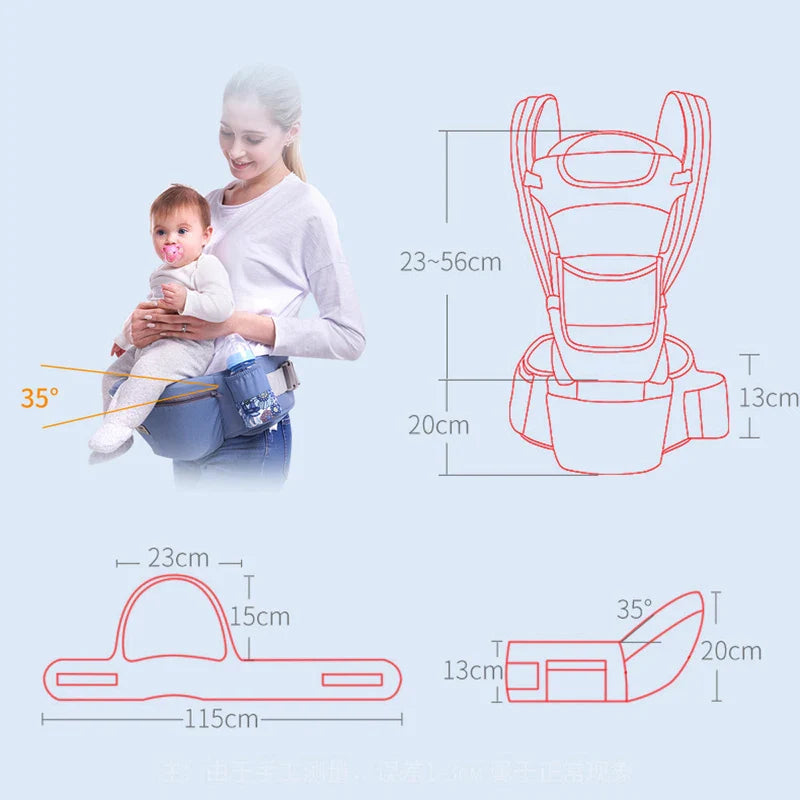 Ergonomische Baby Draagzak – Comfortabele Heupdrager voor Ouders en Baby’s