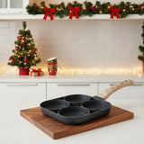 OMELIQON – 4-vaks anti-aanbakpan voor omeletten, burgers, steaks & ontbijt