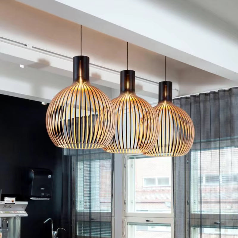 Natura Orb Hanglamp – Organisch Houten Design voor Gezellige Interieurs