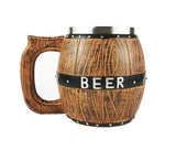 Duitse Houten Vat Bierpul - Authentieke en Speelse Drinkervaring