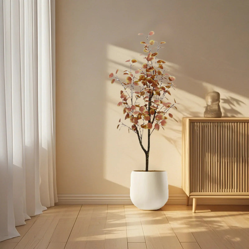 120/150cm Kunst Eucalyptus Herfstboom | Sfeervolle Sierboom Met Gekleurde Bladeren | Decoratie