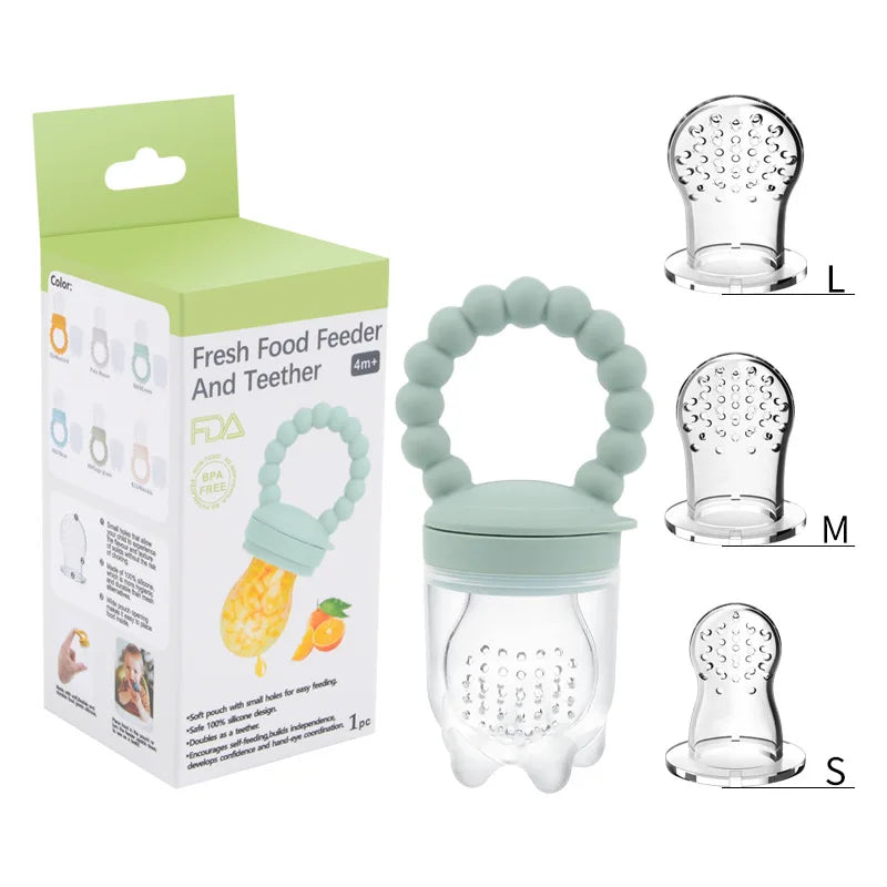 Fruit-fopspeen voor baby's – Veilig kauwen & zelfstandig leren eten (1+1 GRATIS actie)