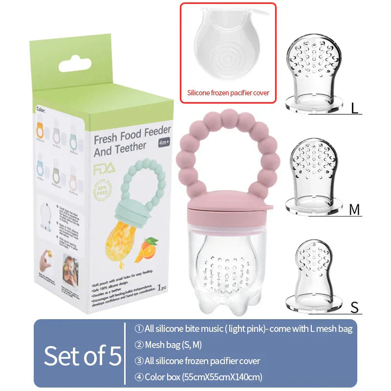 Fruit-fopspeen voor baby's – Veilig kauwen & zelfstandig leren eten (1+1 GRATIS actie)
