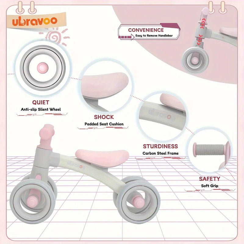 Schattige Balansfiets voor Baby's - Voor Plezier en Ontwikkeling