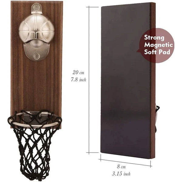Basketbalnet Wandflesopener - Sportief Cadeau voor Vaderdag