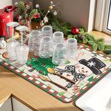 SNOWMATIQ – Kerstkeukenmat voor Drogen & Decoreren