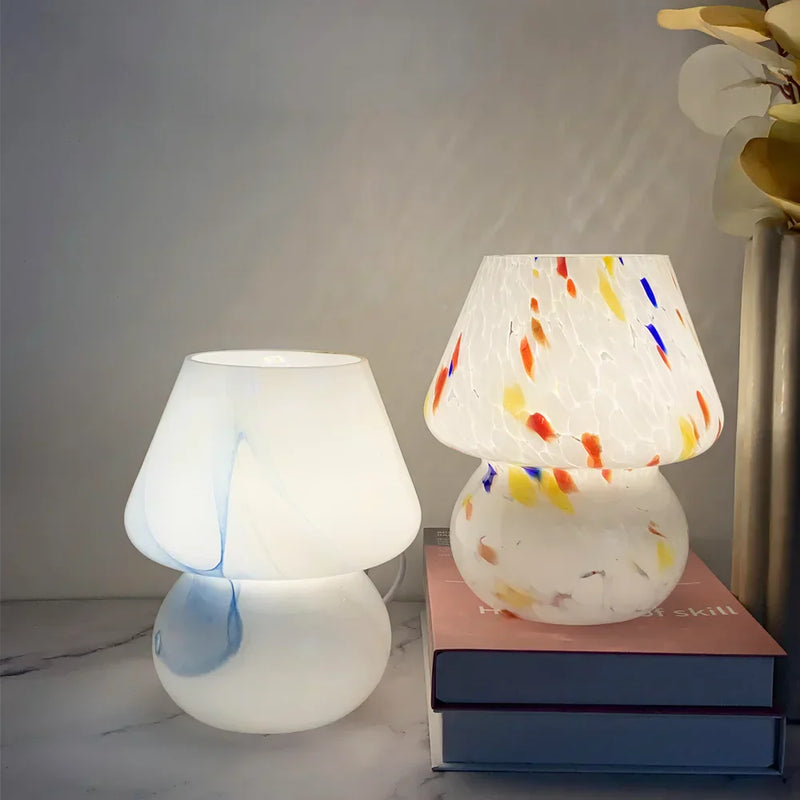 Esthetische Glazen Paddenstoel Lamp - LumiMush