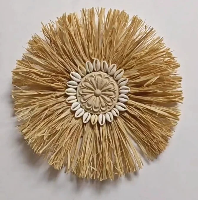 Boho Wanddecoratie Raffia – Authentiek en Sfeervol