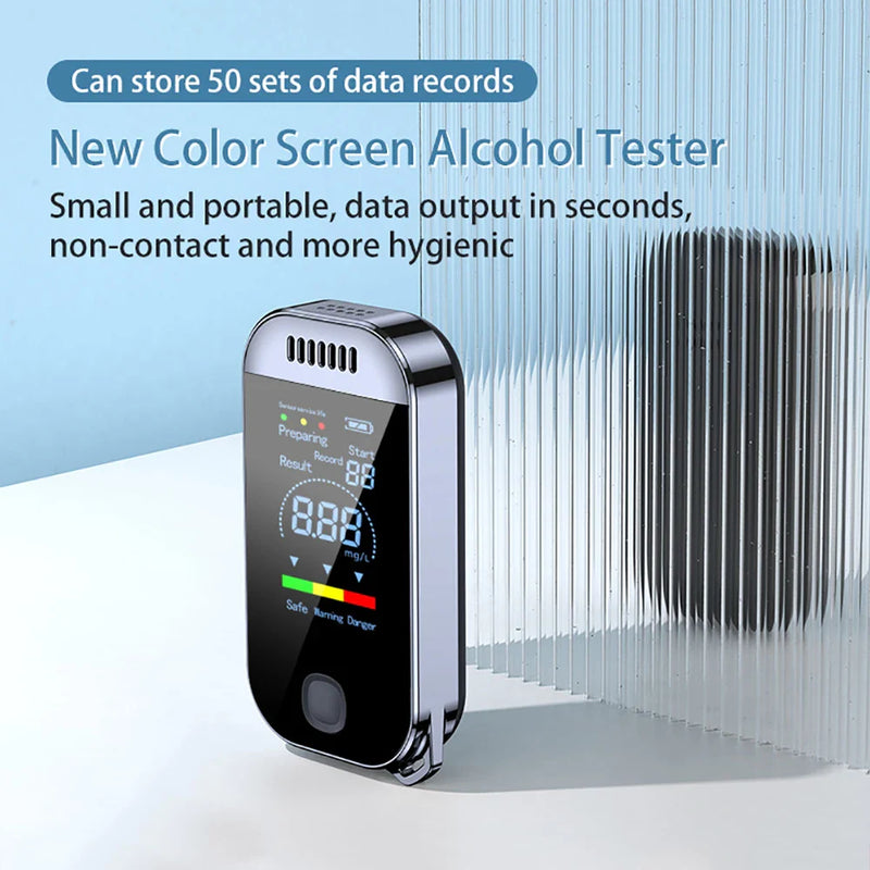 Digitale Ademalcoholtester Sleutelhanger – Professionele Blaastest met LCD Scherm