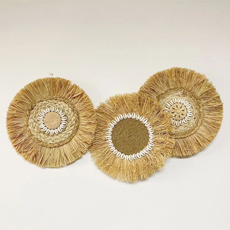 Boho Wanddecoratie Raffia – Authentiek en Sfeervol