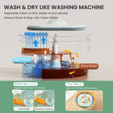 Zelfroterende V mop met emmer - SpinMop