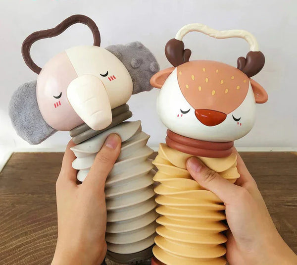 Dierlijke Accordion Rammelaar – Sensorisch Speelplezier voor Baby's