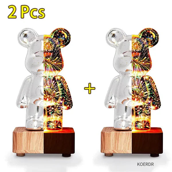 Magische 3D-Vuurwerkprojector Lamp - StarBear