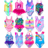 Meisjes Zwemoutfit met Zeemeermin en Eenhoorn Ontwerpen – Perfect voor Kinderen van 4-8 Jaar