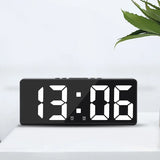 Eenvoudige Led Klok Kleurrijk Lichttemperatuur Kalender Wekker Creatieve Klok