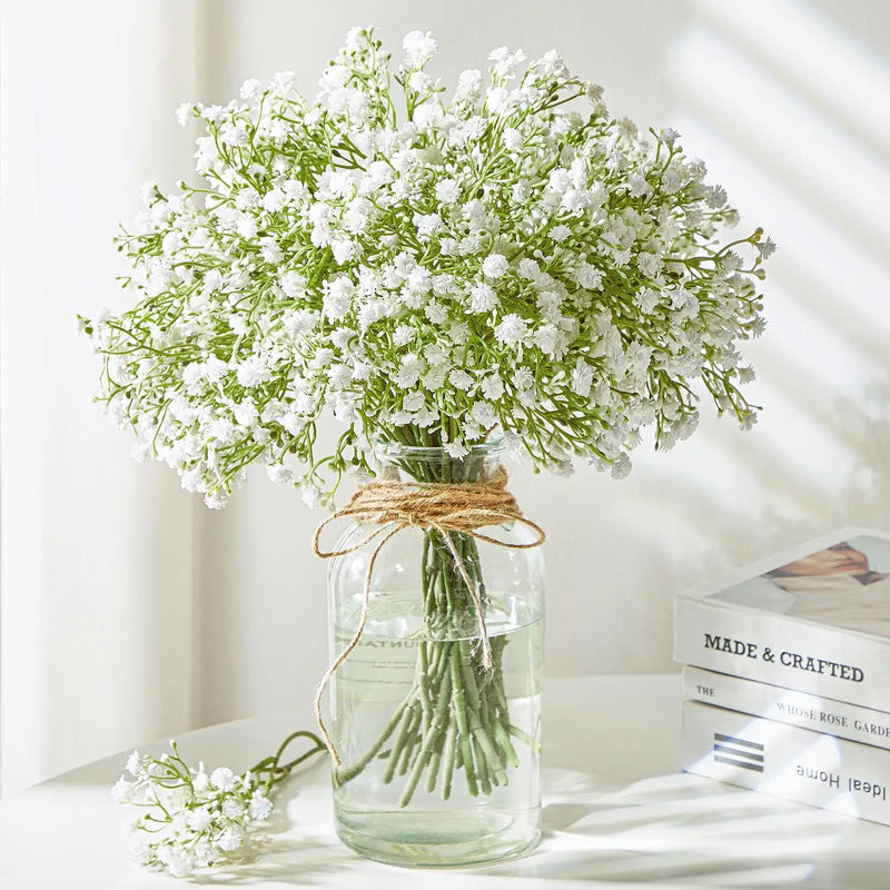 10/15x Kunstbloemen Gipskruid | Bruiloft & Interieurdecoratie | DIY Nepbloemen voor Boeket
