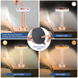 Klassieke Draadloze Draagbare LED Tafellamp – LumiCrest