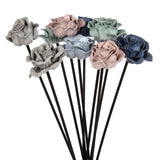 10x Fluwelen Bloemen Rattan Geurstokjes | Luxe Geurverspreiders | Sfeervolle Woondecoratie DIY