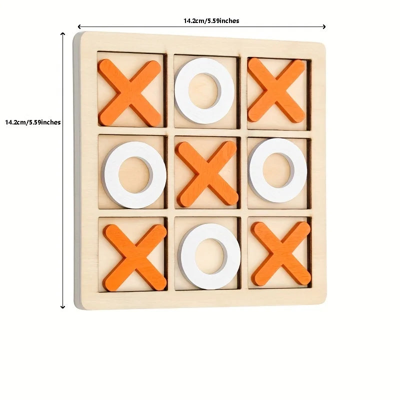 Houten Tic Tac Toe Spel - Plezier & Strategie