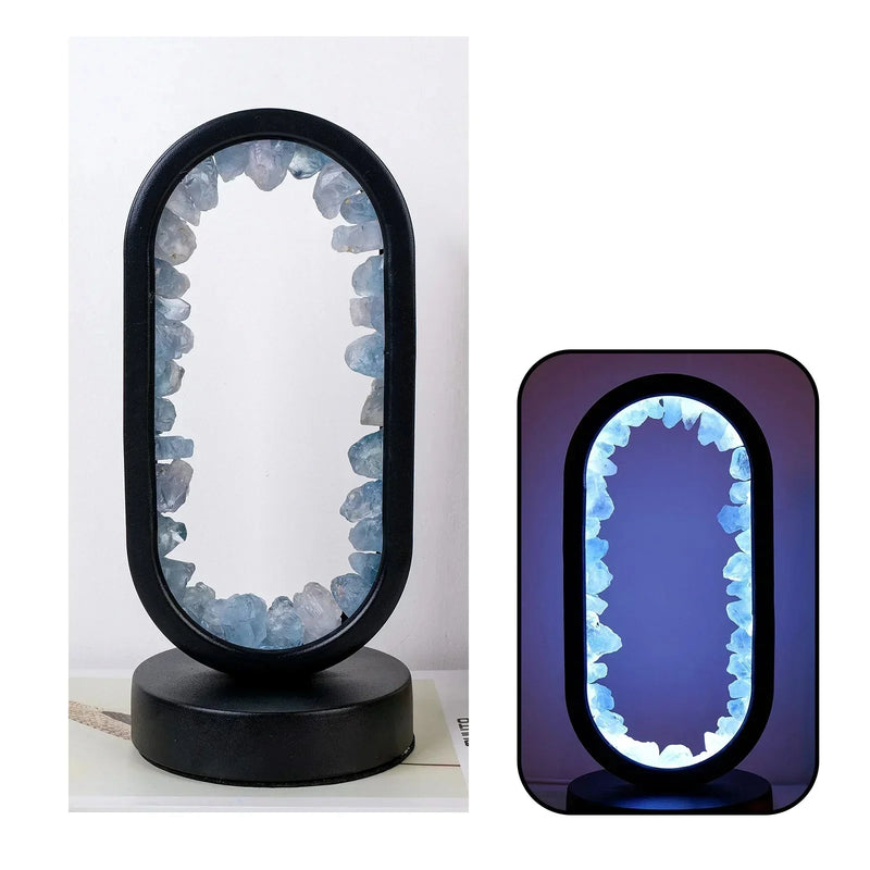 Elegante Amethist Crystal Lamp – Ambient LED Verlichting voor Ontspanning