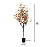 120/150cm Kunst Eucalyptus Herfstboom | Sfeervolle Sierboom Met Gekleurde Bladeren | Decoratie