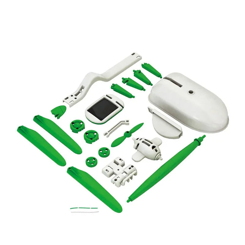 6-in-1 Zonne-energie Robot Kit – Bouw en Leer met Zeilboot, Windmolen, Auto en Meer