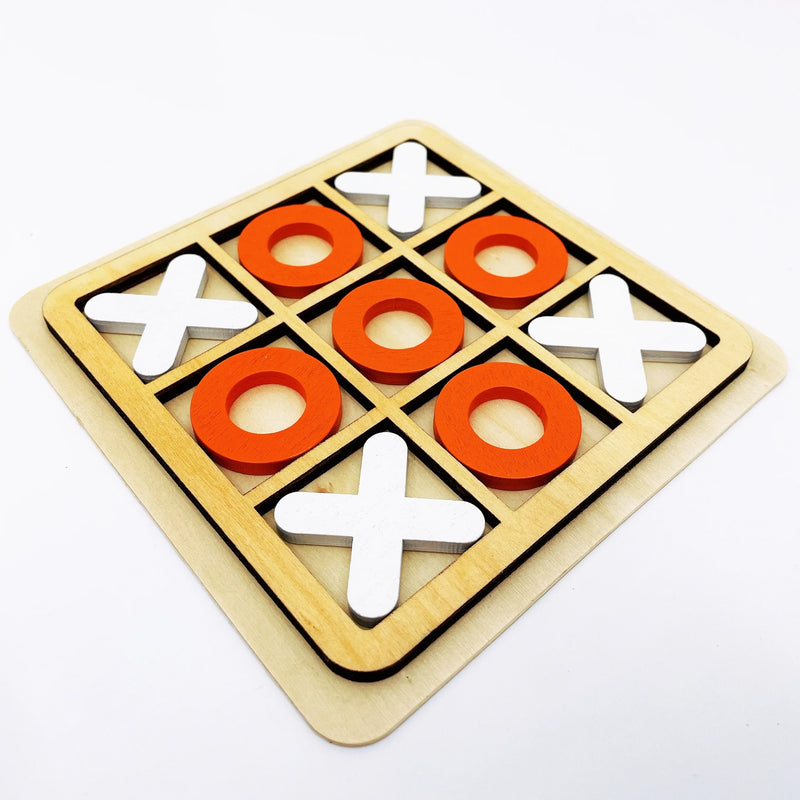 Houten Tic Tac Toe Spel - Plezier & Strategie