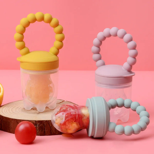 Fruit-fopspeen voor baby's – Veilig kauwen & zelfstandig leren eten (1+1 GRATIS actie)