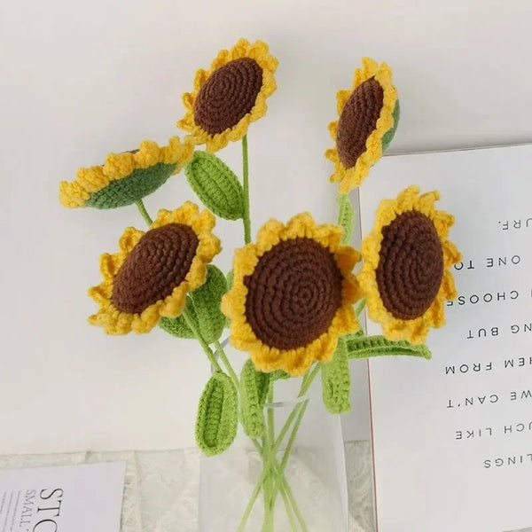 Handgehaakt Zonnebloem Boeket – Een Creatief Moederdaggeschenk