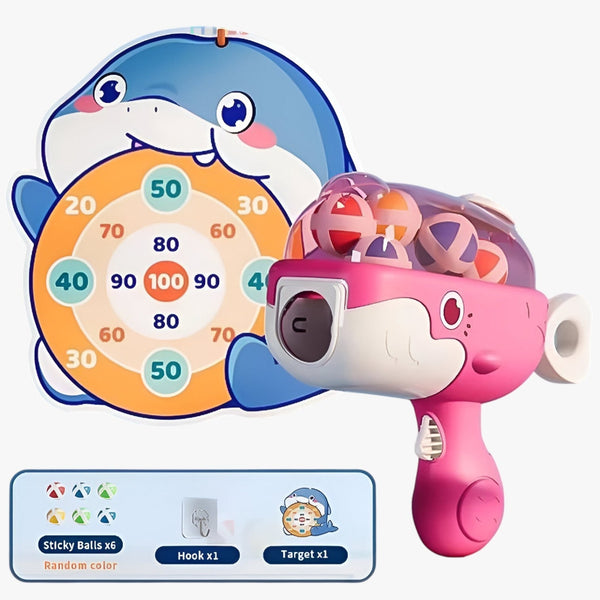 KlebeBall-Set Walvis – Veilige schietplezier voor kinderen binnen & buiten