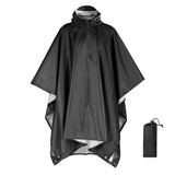 3-in-1 Outdoor Militair Regenmantel - Met Capuchon waterdichte Regenponcho met Mouwen, Motorregenbescherming, ideaal voor Kamperen, Wandelen en Reizen