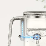 Elegante Glazen Thee Infuser Pot – Stijlvol Brouwen met Houten Handvat