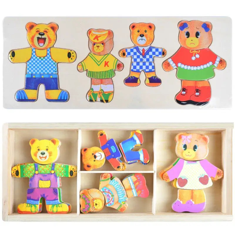 Educatieve dieren puzzelset – Voor creatief en leerzaam aankleden