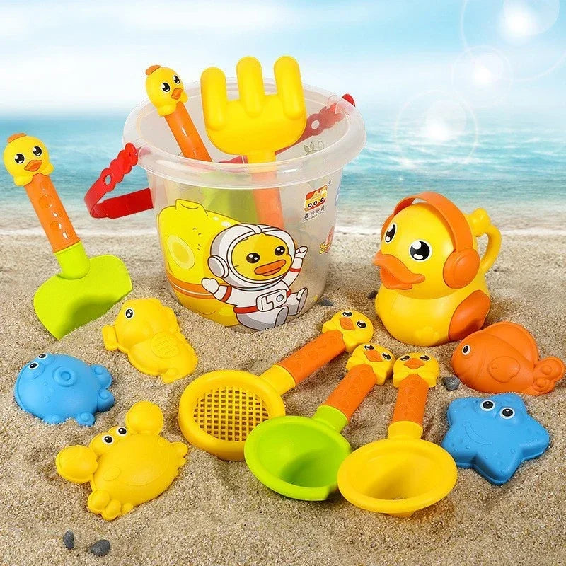 Kinderen Strand Speelgoed Set – Emmer, Schep, Waterfles en Meer voor Zomerpret