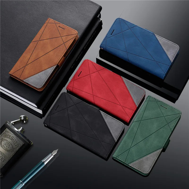 Flip Magnetisch Lederen Hoes voor Samsung Galaxy A Series