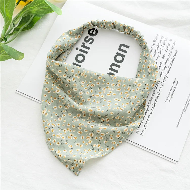 2022 Zomer Vintage Bloemen Bandana – Stijlvolle Haaraccessoires voor Vrouwen en Meisjes