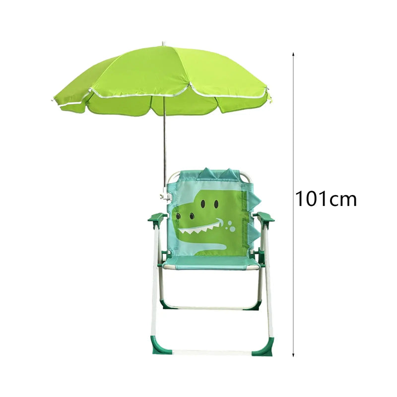 Kinderstrandstoel met Zonnescherm - Opvouwbaar en Perfect voor Camping en Tuin