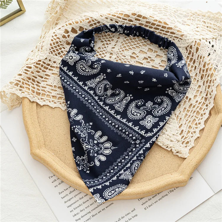 2022 Zomer Vintage Bloemen Bandana – Stijlvolle Haaraccessoires voor Vrouwen en Meisjes