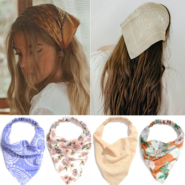 2022 Zomer Vintage Bloemen Bandana – Stijlvolle Haaraccessoires voor Vrouwen en Meisjes