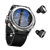 Complete Smartwatch met Ingebouwde Draadloze Oordopjes – AlphaX