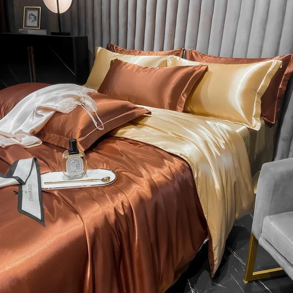 Exclusief Zijde Bedlinnen Set – Luxe beddengoed van 100% zijde voor optimaal slaapcomfort