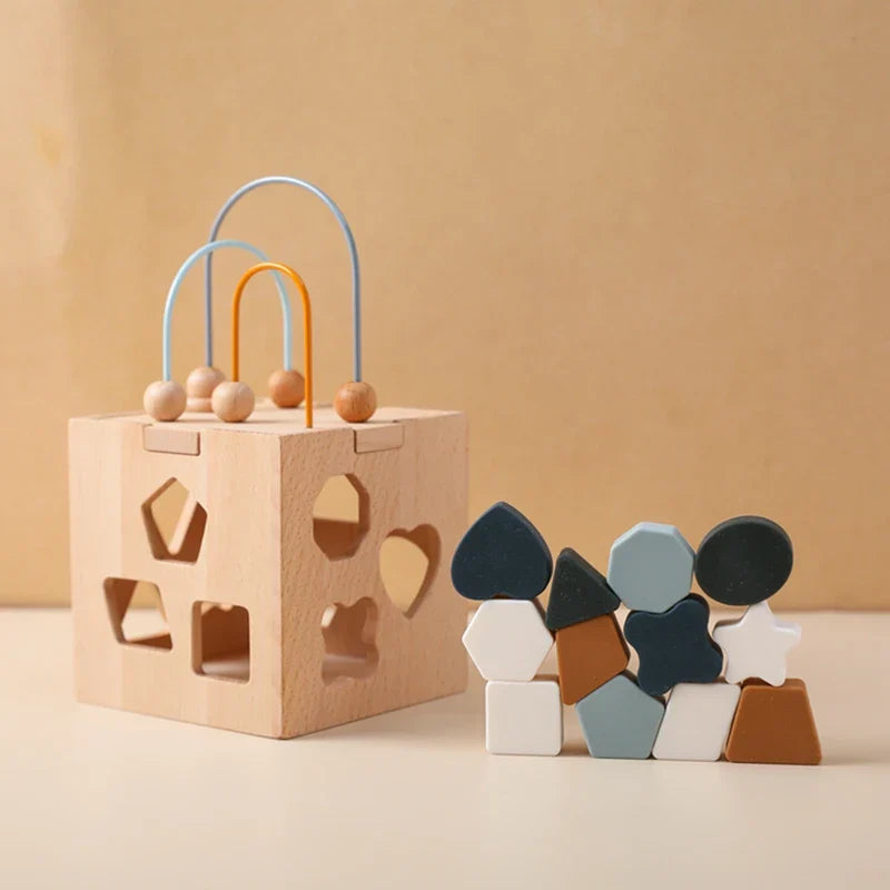Educatieve houten speeldoos – Voor leren en spelplezier