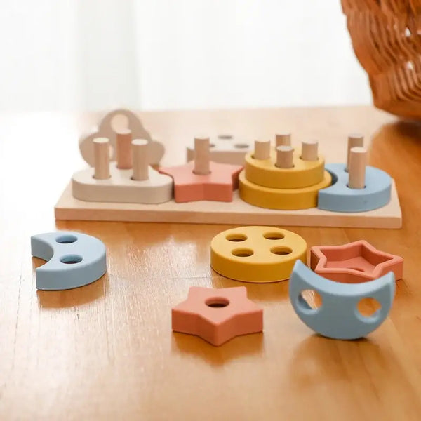 Educatief houten vormen spel – Voor creatieve ontdekkingen