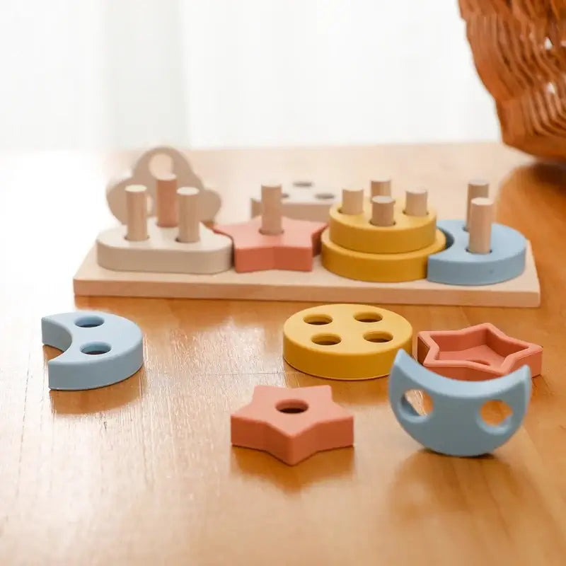 Educatief houten vormen spel – Voor creatieve ontdekkingen